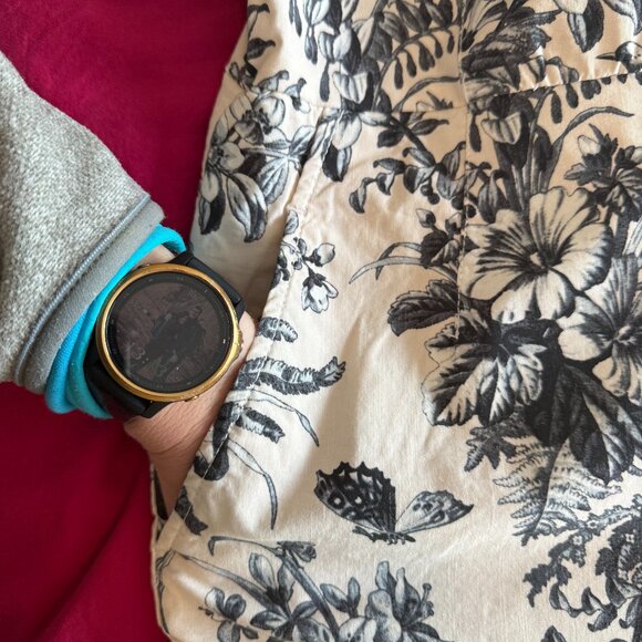 NWT Maeve Strappy Jumpsuit Pattern Light Pink Navy Size 4 Floral Anthro - Picture 9 of 14